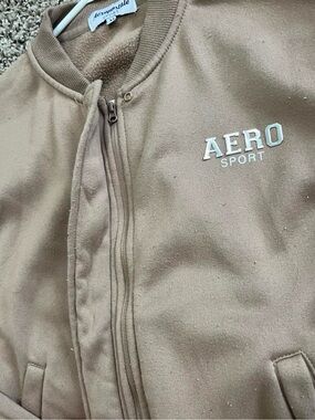 Aeropostale Tan AeroSport Bomber Jacket